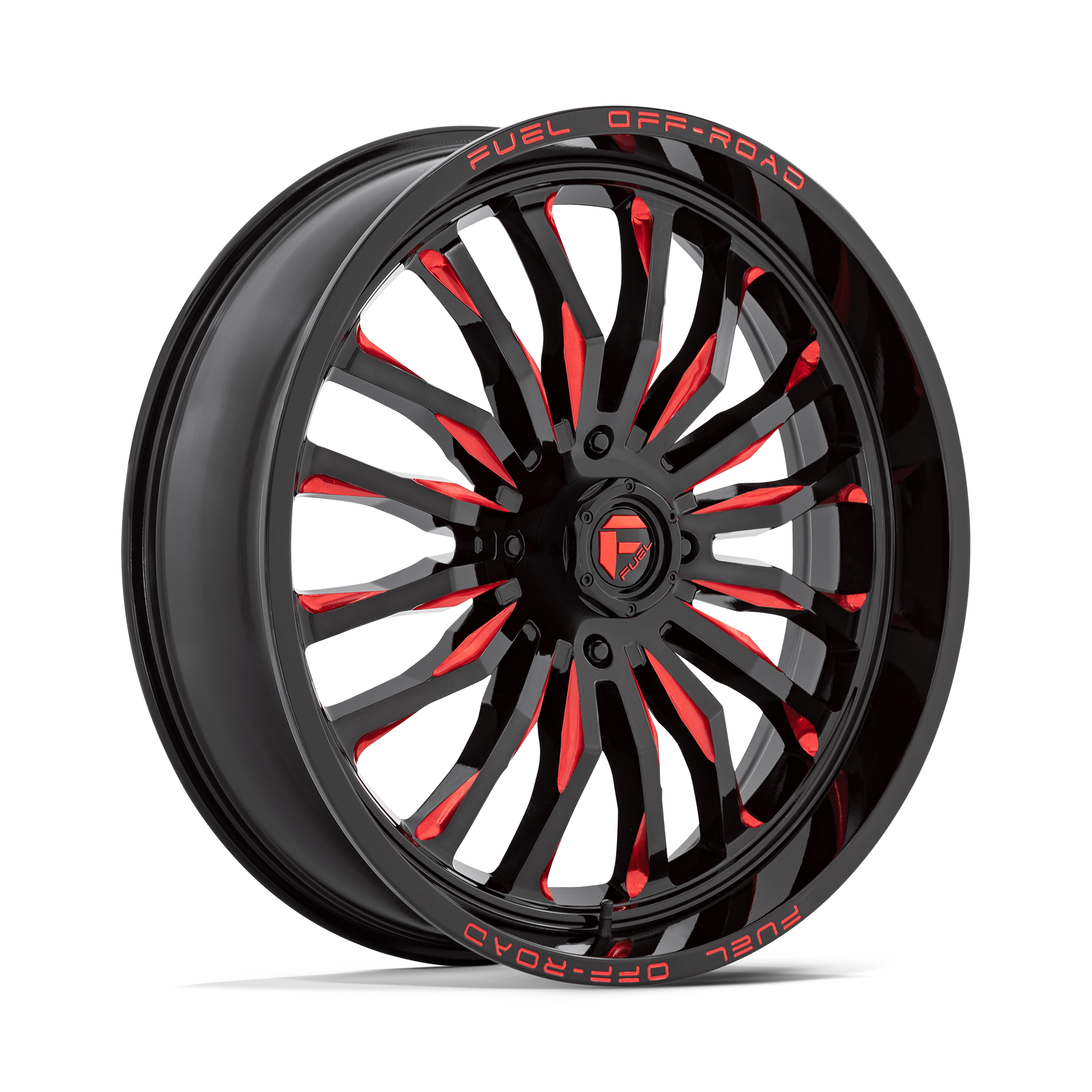 Fuel UTV D822 Arc UTV 24x7 4x156 G-BLK MILL-RED - D8222470A544