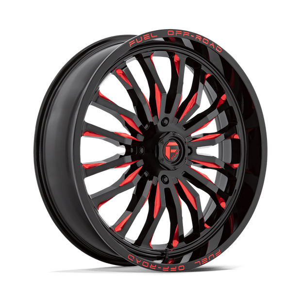 Fuel UTV D822 Arc UTV 24x7 4x156 G-BLK MILL-RED - D8222470A544
