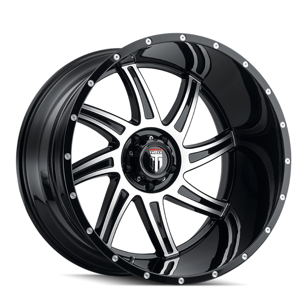 AT162-221252BM AMERICAN TRUXX VORTEX AT162 BLACK/MACHINED 22X12 6-135 -44MM 87.1MM