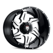 AT163-221452M AMERICAN TRUXX NINJA AT163 BLACK/MILLED 22X14 6-135 -76MM 87.1MM