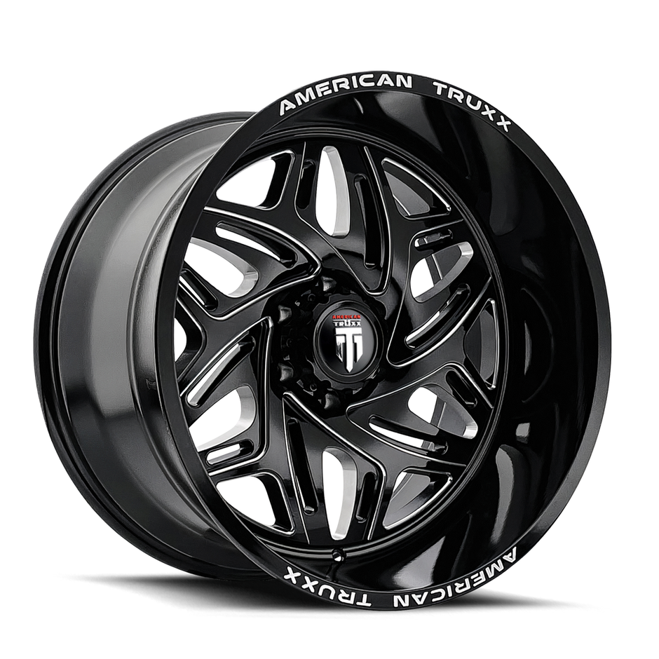AMERICAN TRUXX EUPHORIA AT1914 BLACK MILLED 22X12 6-135 -44MM 87.1MM