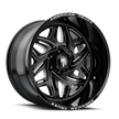 AMERICAN TRUXX EUPHORIA AT1914 BLACK MILLED 22X12 6-135 -44MM 87.1MM