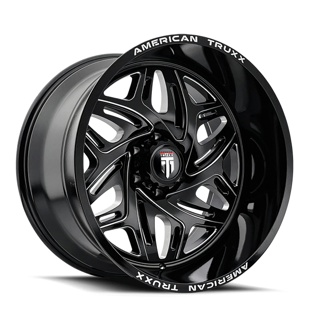 AMERICAN TRUXX EUPHORIA AT1914 BLACK MILLED 22X12 6-135 -44MM 87.1MM