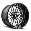 AMERICAN TRUXX RESTLESS AT1915 BLACK MILLED 20X10 5-127 -25MM 78.1MM
