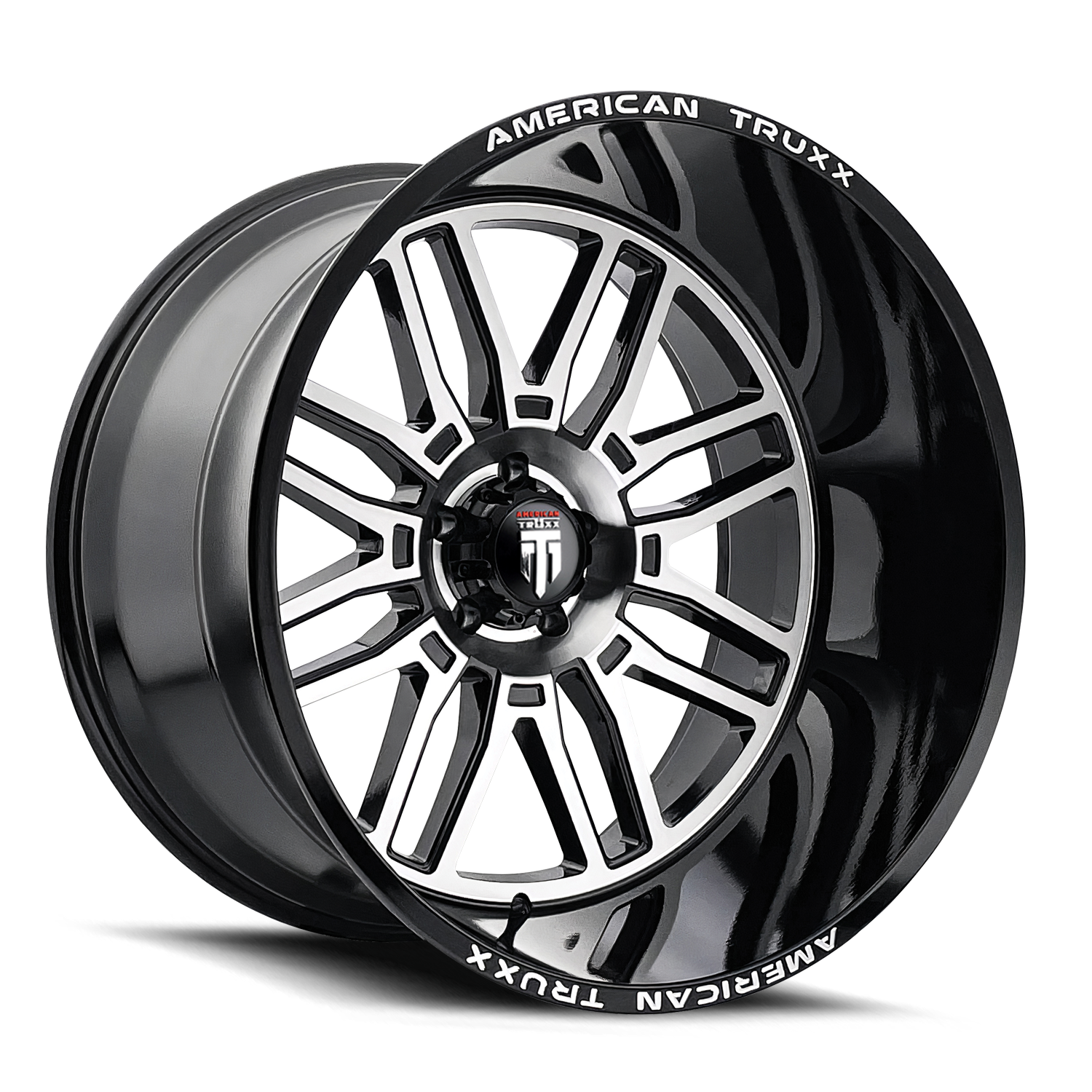 AMERICAN TRUXX RESTLESS AT1915 BLACK MILLED 24X14 8-165.1 -76MM 125.2MM