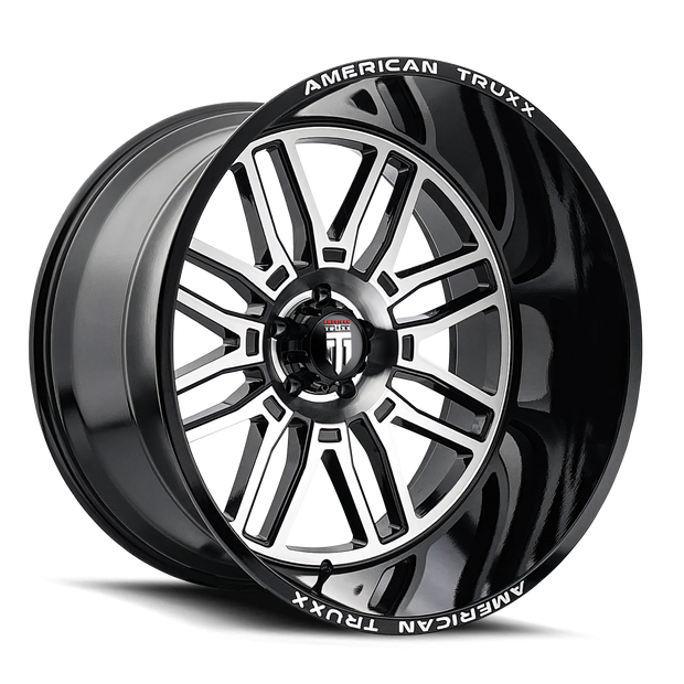 AMERICAN TRUXX RESTLESS AT1915 BLACK MILLED 24X14 6-135 -76MM 87.1MM