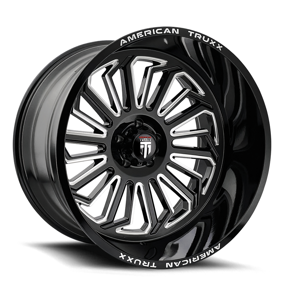 AMERICAN TRUXX BUTCHER AT1916 BLACK / MILLED 20X12 6-135 -51MM 87.1MM