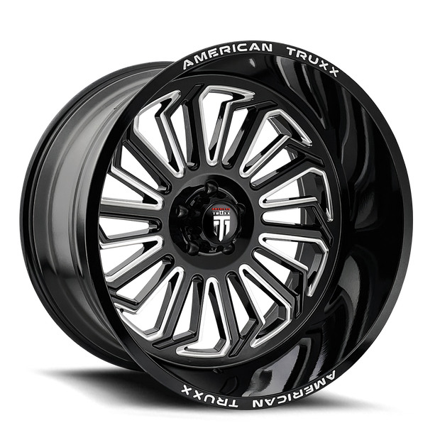 AMERICAN TRUXX BUTCHER AT1916 BLACK / MILLED 24X14 5-127 -76MM 71.6MM