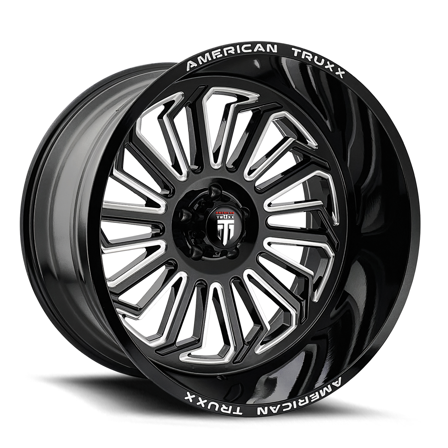 AMERICAN TRUXX BUTCHER AT1916 BLACK / MILLED 24X14 6-135 -76MM 87.1MM