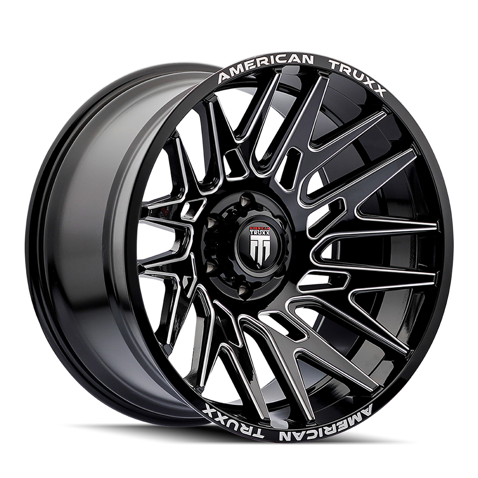 AMERICAN TRUXX EVOLUTION AT1919 BLACK/MILLED 22X12 8-170 -44MM 125.2MM