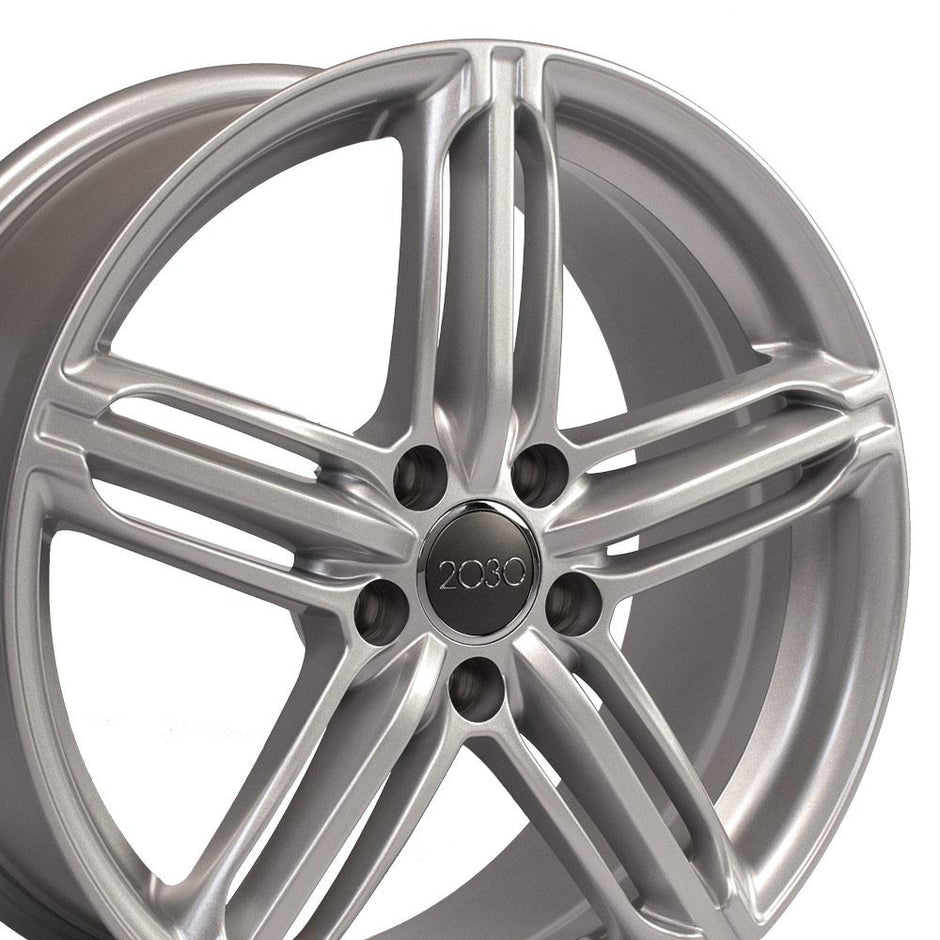 OE Wheels 18" Replica AU12 fits Audi RS6 18x8 Silver - AU12-18080-5112-35S