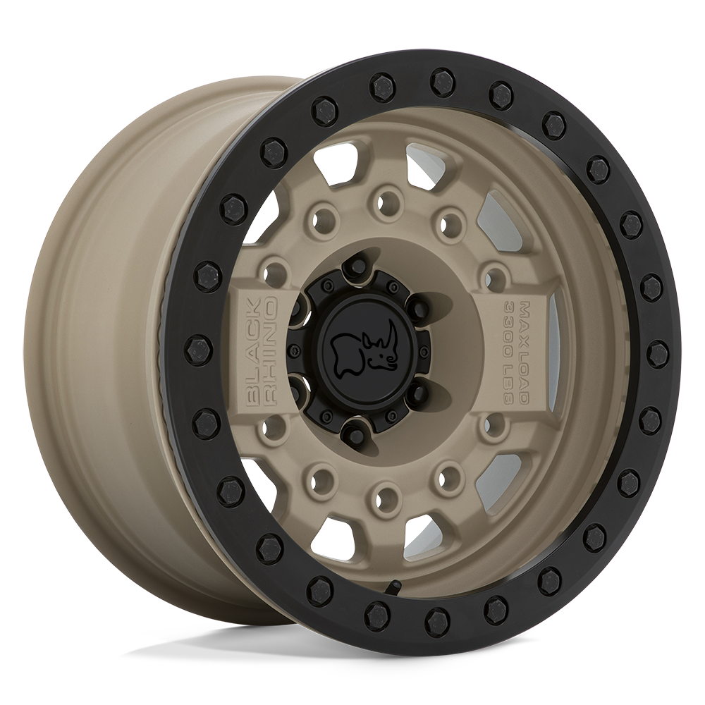 Black Rhino Hard Alloys Avenger Beadlock 17x8.5 6x139.7 D-SAND BLK-HDW - 1785AVG-06140D12