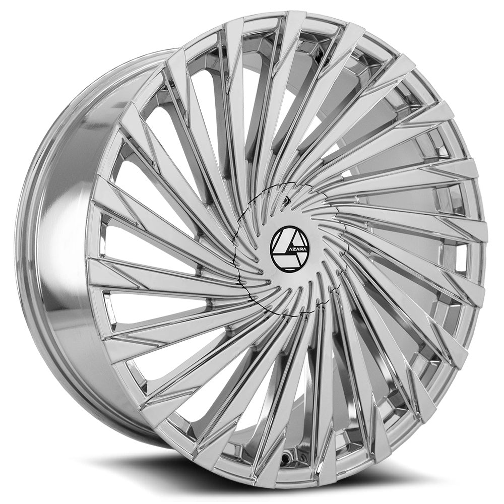 Azara AZA-501 28x9.5 6x135/6x139.7 ET 25 (Chrome) - AZA-501289561351397+25C