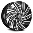 Azara AZA-502 20x8.5 5x112/5x114.3 ET 35 (Gloss Black & Machined) - AZAC502208551121143+35BM