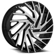 Azara AZA-505 26x9.5 5x115/5x120 ET 32 (Gloss Black & Machined) - AZA-50526955115120+32BM