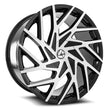 Azara AZA-518 24x9 6x135/6x139.7 ET 25 (Gloss Black & Machined) - AZA-518249061351397+25BM