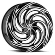 Azara AZA-519 28x9.5 5x115/5x120 ET 32 (Gloss Black & Machined) - AZA-51928955115120+32BM