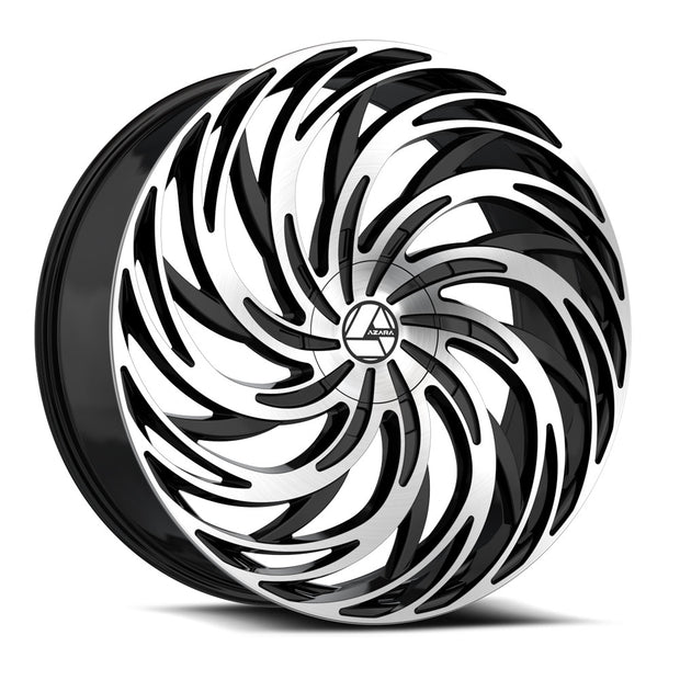 Azara AZA-531 28x9.5 6x135/6x139.7 ET 22 (Gloss Black & Machined) - AZA-53128955722BM