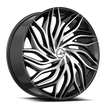 Azara AZA-537 30x9.5 6x135/6x139.7 ET 22 (Gloss Black & Machined) - AZA-53730955722BM