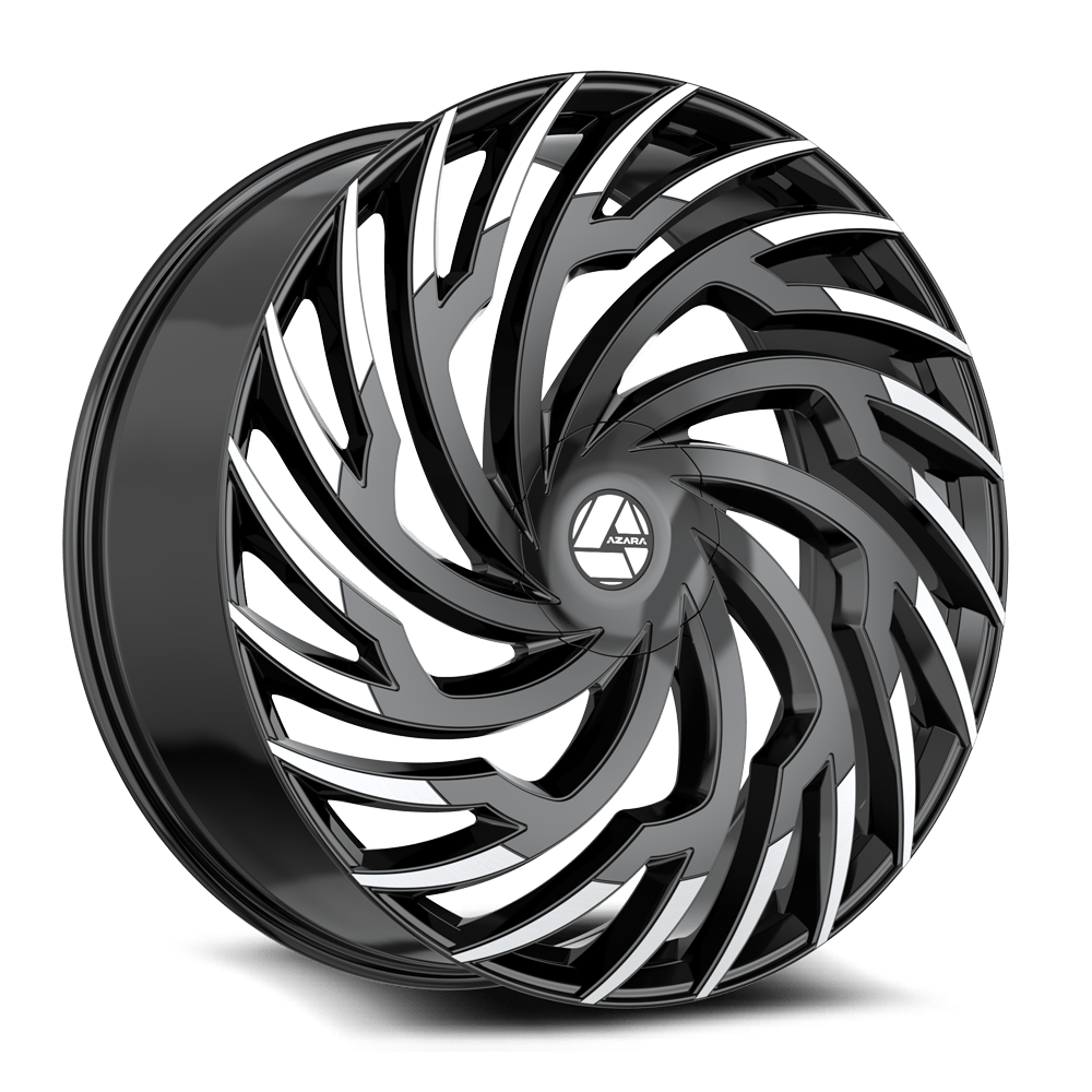 Azara AZA-536 20x8.5 5x114.3/5x120 ET 35 (Gloss Black & Machined) - AZA-53620853835BM