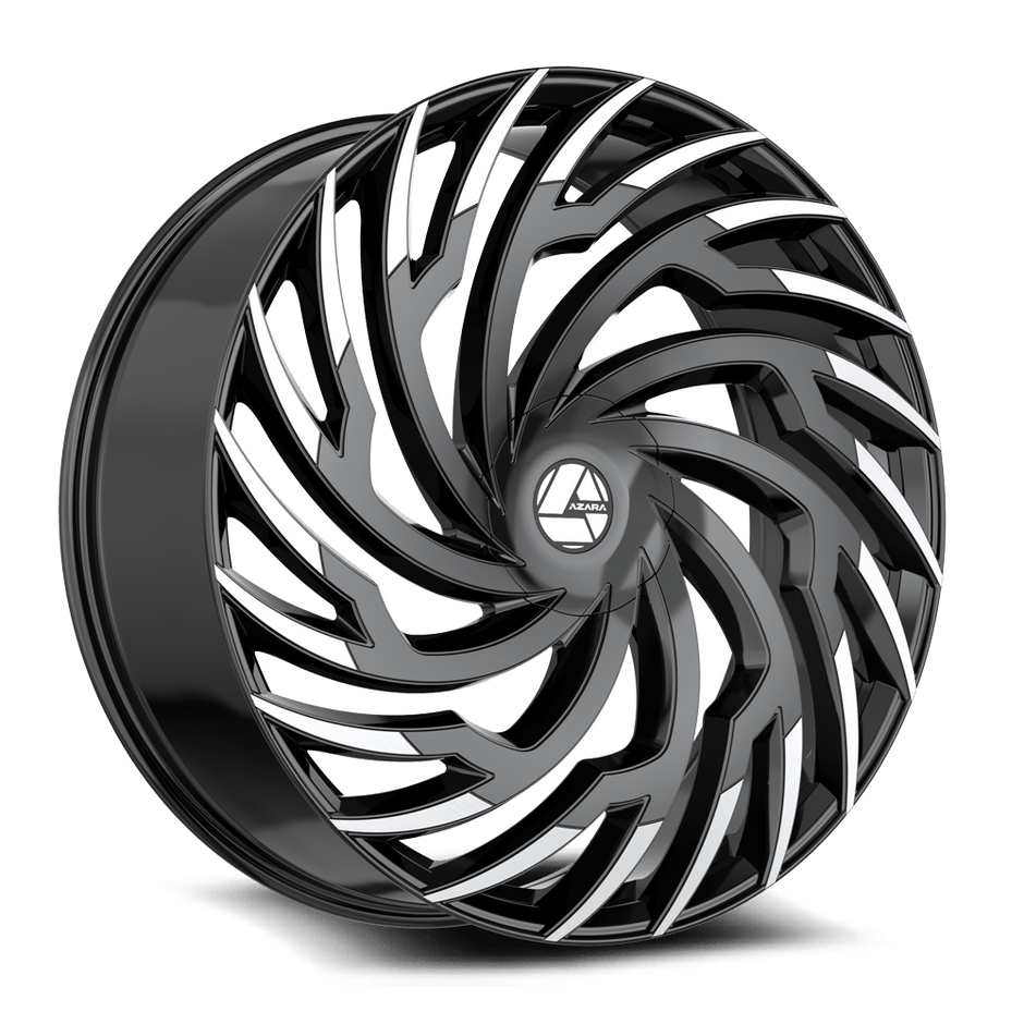 Azara AZA-536 20x8.5 5x114.3/5x120 ET 35 (Gloss Black & Machined) - AZA-53620853835BM