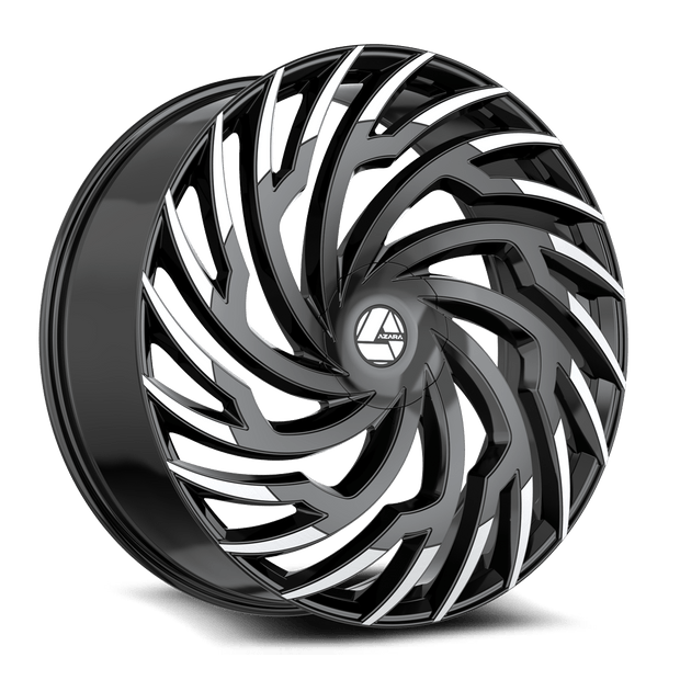 Azara AZA-536 20x8.5 5x114.3/5x120 ET 35 (Gloss Black & Machined) - AZA-53620853835BM