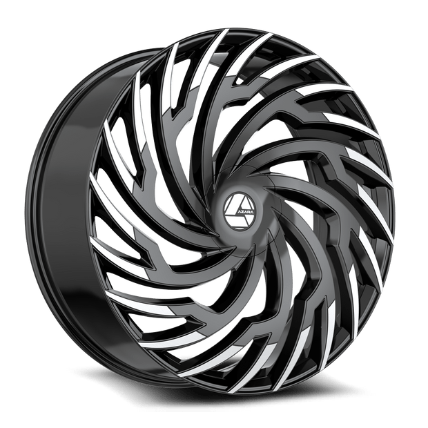 Azara AZA-536 22x9.5 6x135/6x139.7 ET 22 (Gloss Black & Machined) - AZA-53622955722BM