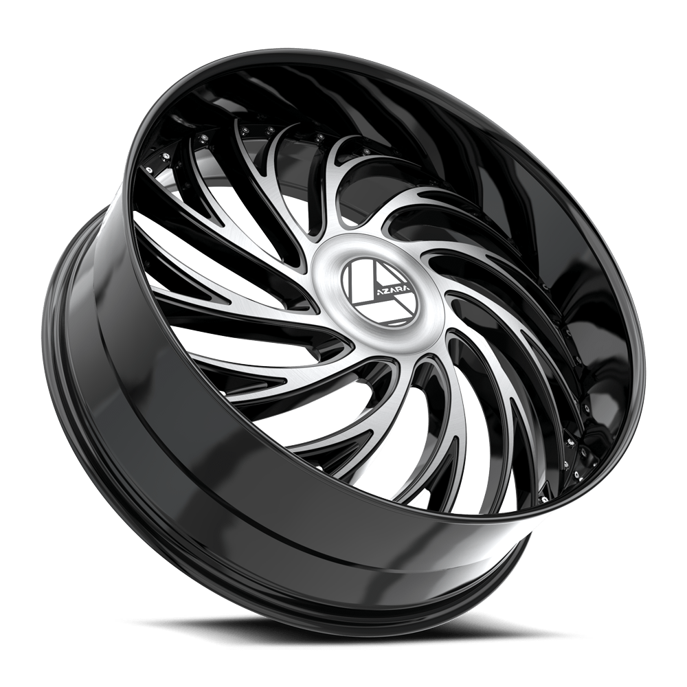 Azara AZX-101 28x9.5 6x135/6x139.7 ET 22 (Gloss Black & Machined) - AZX-10128955722BM
