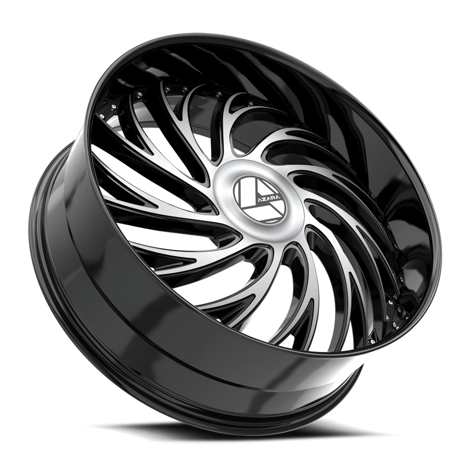 Azara AZX-101 28x9.5 6x135/6x139.7 ET 22 (Gloss Black & Machined) - AZX-10128955722BM
