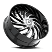 Azara AZX-101 28x9.5 6x135/6x139.7 ET 22 (Gloss Black & Machined) - AZX-10128955722BM