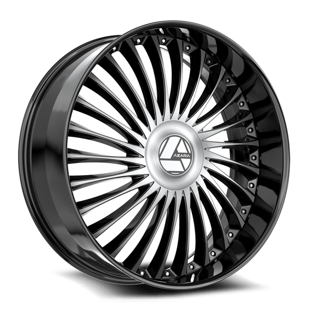 Azara AZX-103 26x9.5 6x135/6*139.7 ET 22 (Gloss Black & Machined) - AZX-10326955722BM