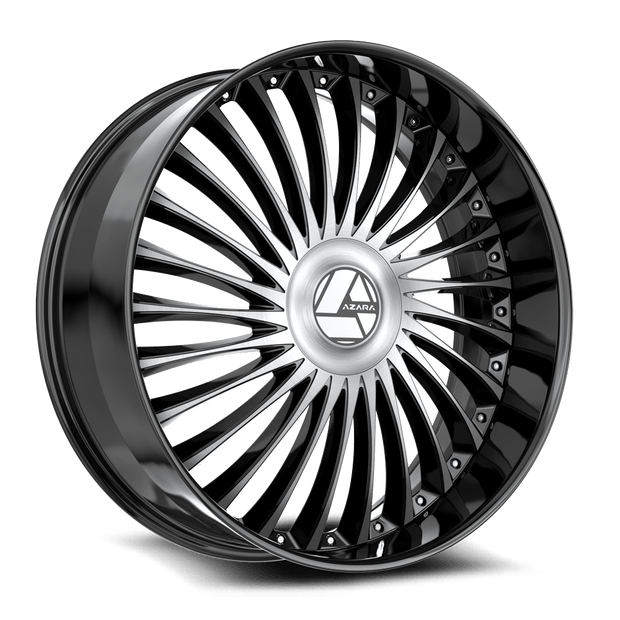 Azara AZX-103 30x9.5 6x135/6x139.7 ET 22 (Gloss Black & Machined) - AZX-10330955722BM