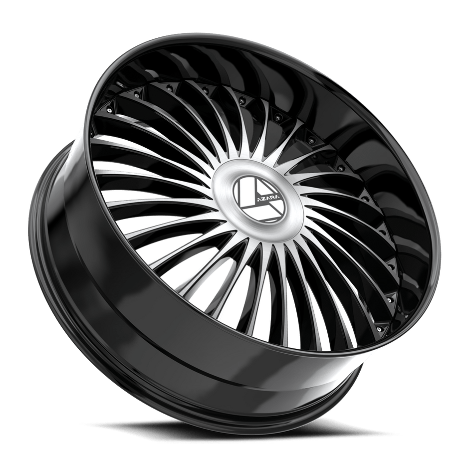 Azara AZX-103 26x9.5 6x135/6*139.7 ET 22 (Gloss Black & Machined) - AZX-10326955722BM