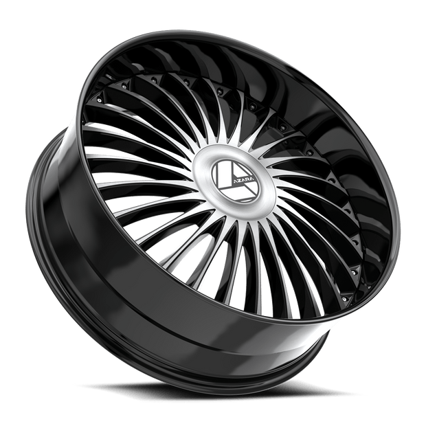 Azara AZX-103 26x9.5 6x135/6*139.7 ET 22 (Gloss Black & Machined) - AZX-10326955722BM