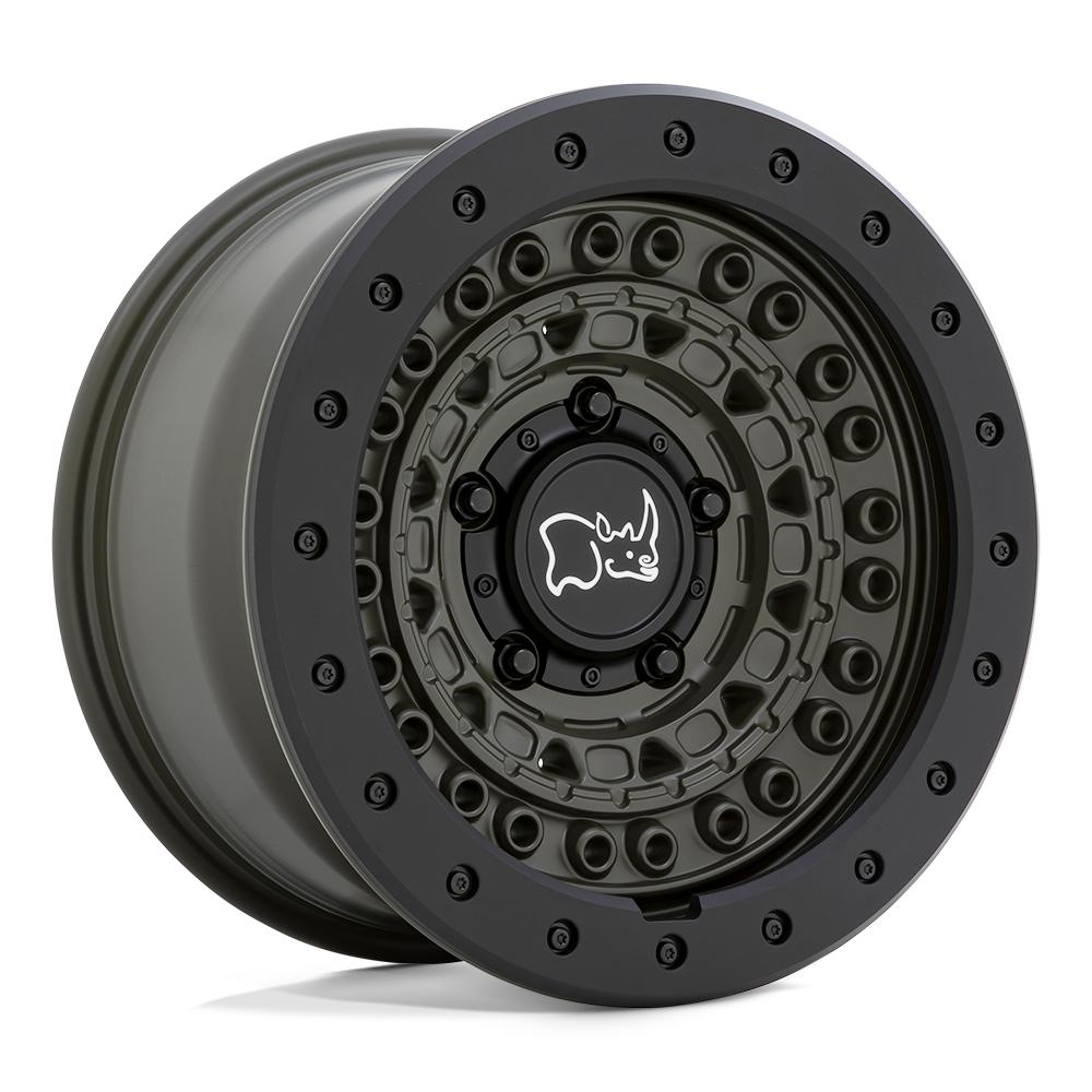 Black Rhino Hard Alloys Barricade 20x9 6x139.7 OD-GRN BLK-RKGRD - 2090BCD006140N12