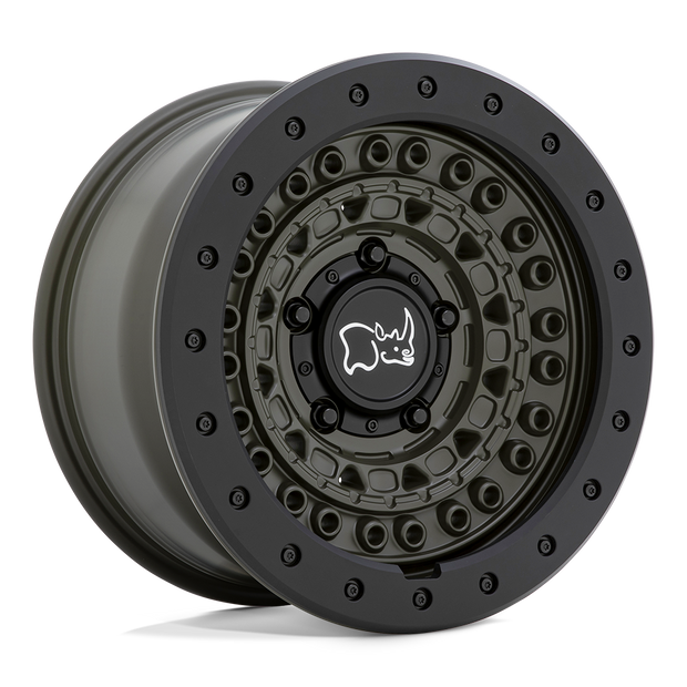 Black Rhino Hard Alloys Barricade 20x9 6x139.7 OD-GRN BLK-RKGRD - 2090BCD006140N12