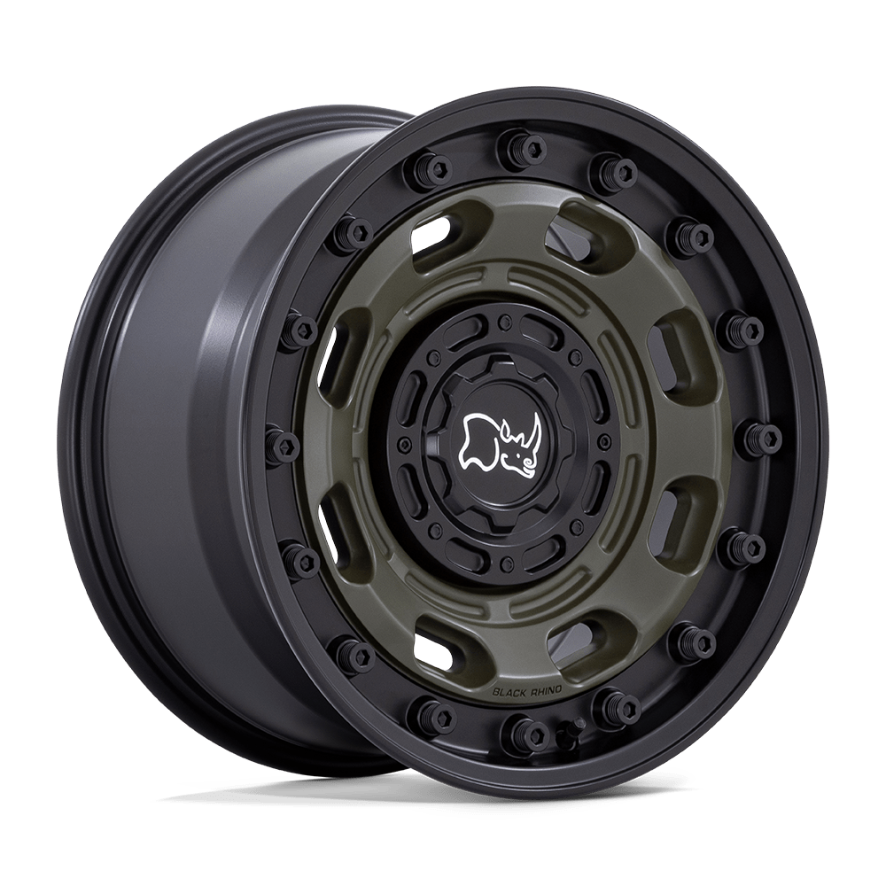 Black Rhino Hard Alloys Atlas 17x8.5 6x135/6x139.7 OD-GRN-BLK-LP - BR007EB17856710N