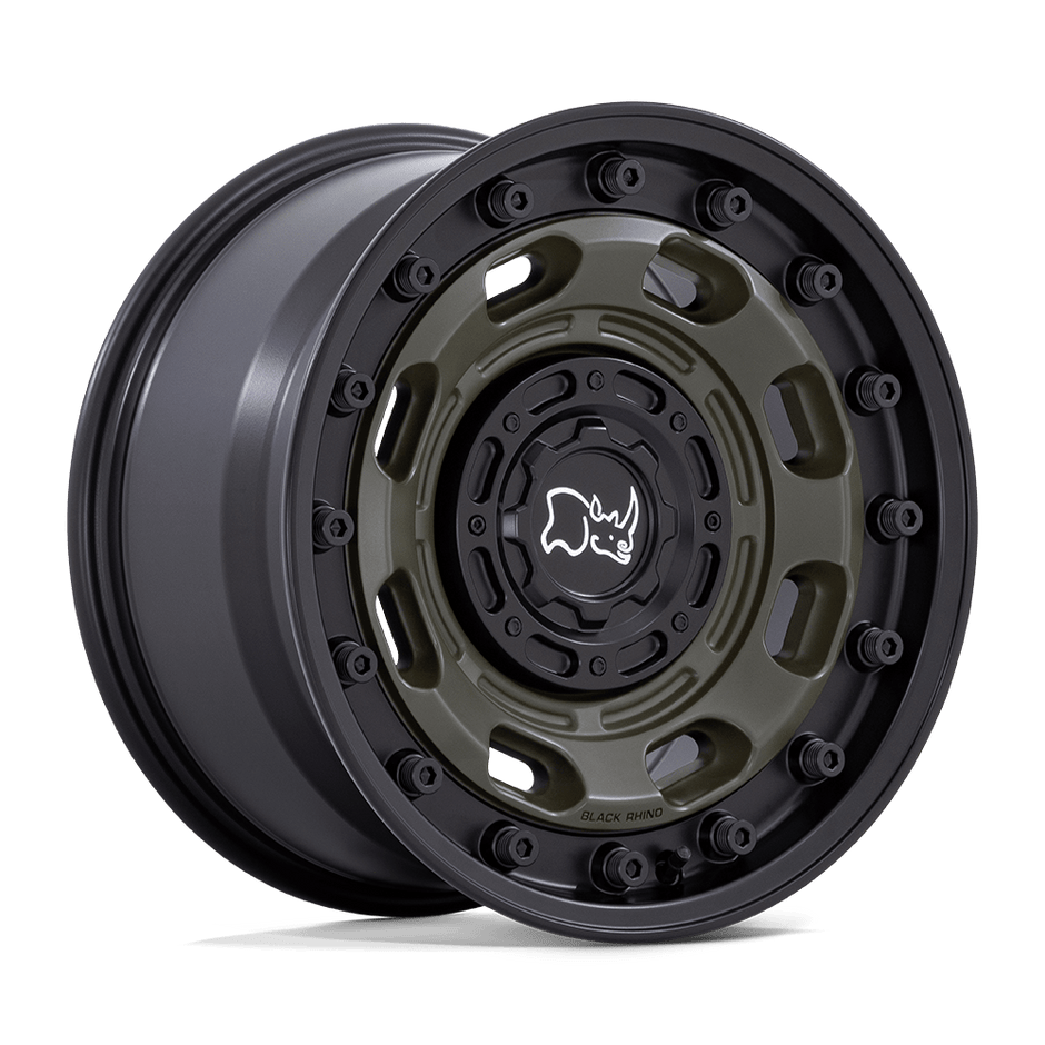 Black Rhino Hard Alloys Atlas 17x8.5 6x135/6x139.7 OD-GRN-BLK-LP - BR007EB17856710N