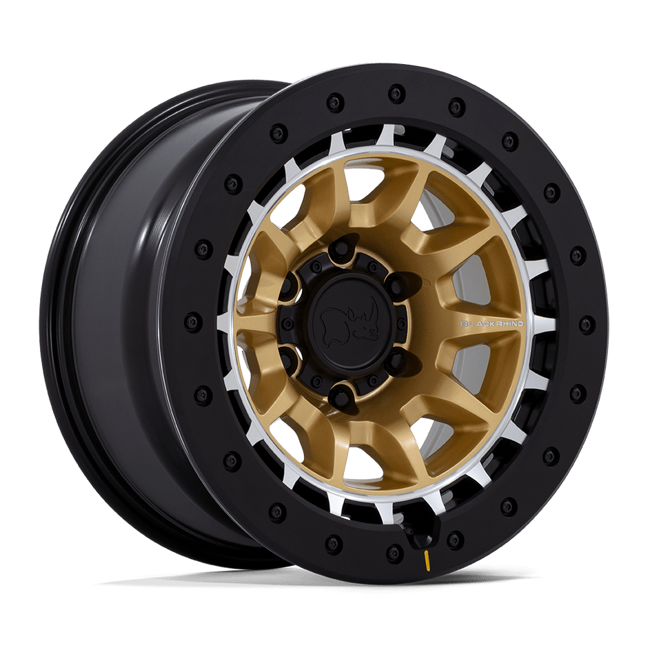 Black Rhino Hard Alloys BR016 Tusk 17x8.5 6x139.7 M-GOLD-MCH - BR016GD17856810N