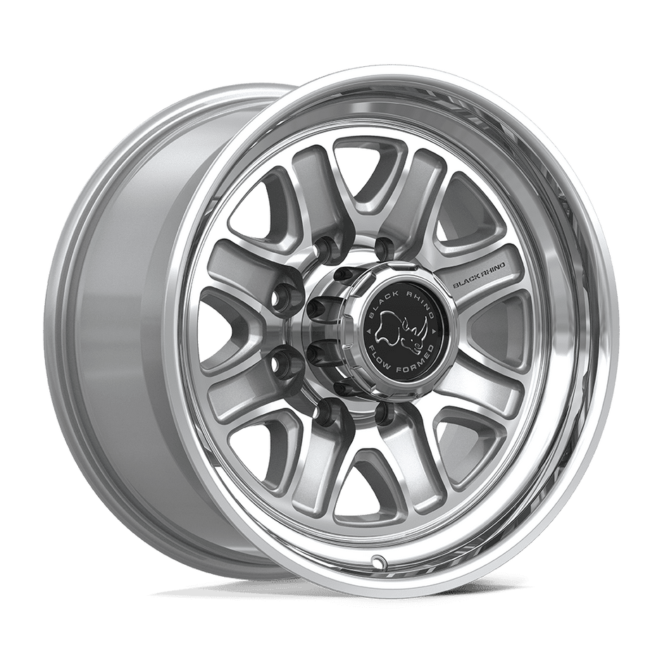 Black Rhino Hard Alloys BR032 Echo 18x9 8x165.1 G-SLV-MCH - BR032SD18908012