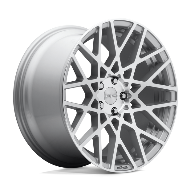 Rotiform R110 Blq 18x8.5 5x112 GL-SLVR-MACH - R1101885F8+45