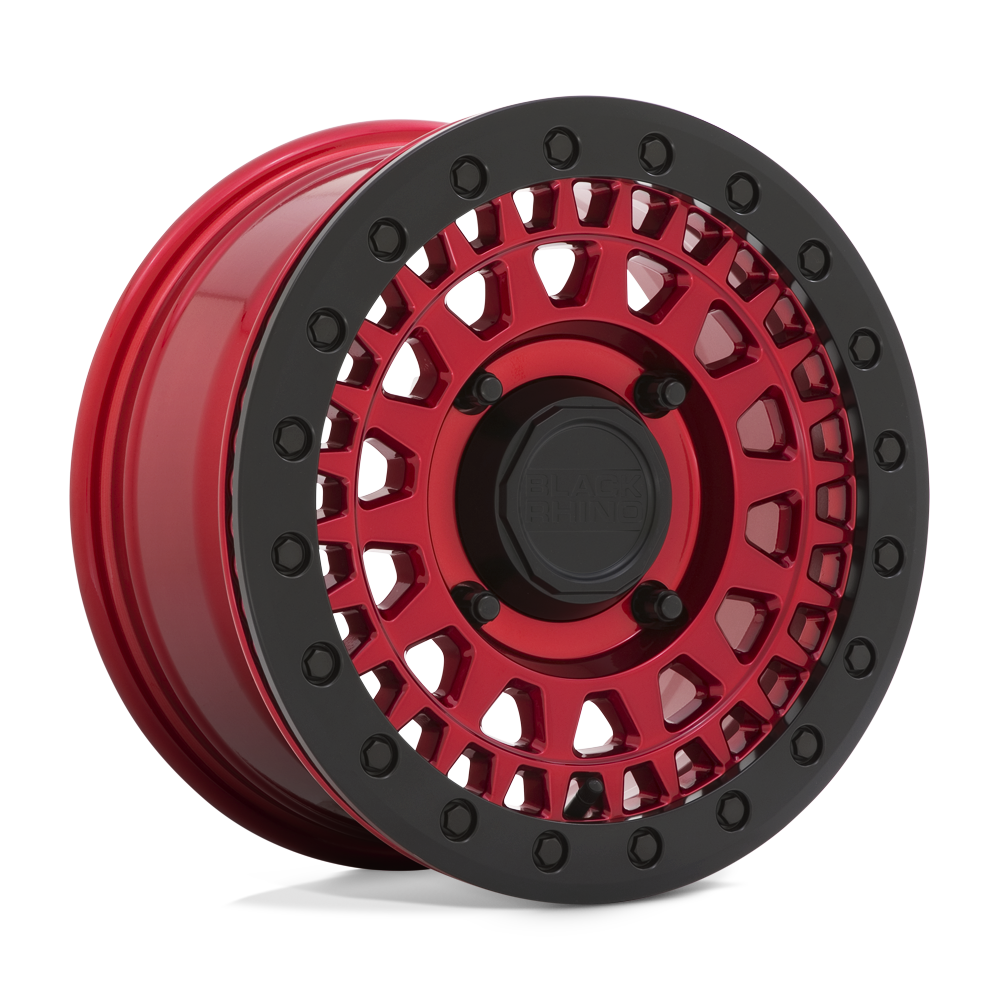 Black Rhino Hard Alloys - UTV Parker UTV Beadlock 14x7 4x137 C-RED-BLK-RG - 1470PKB364136R06