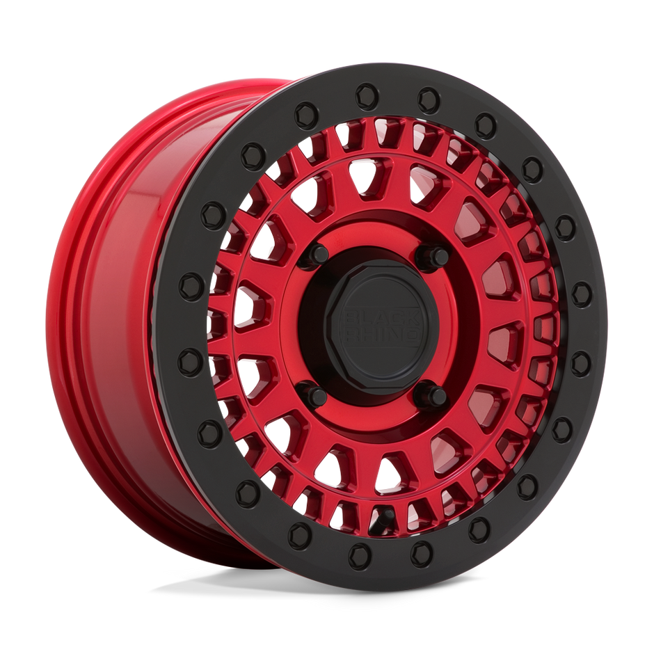 Black Rhino Hard Alloys - UTV Parker UTV Beadlock 14x7 4x137 C-RED-BLK-RG - 1470PKB364136R06