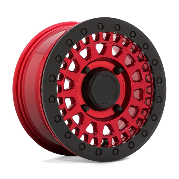 Black Rhino Hard Alloys - UTV Parker UTV Beadlock 14x7 4x137 C-RED-BLK-RG - 1470PKB364136R06