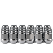 14x2.0 Closed End (Long) Bulge Acorn (18 Point) 6 Lug 1.90' Chrome 20 lugs/ 4 locks/ 1 key