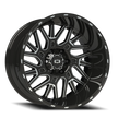 Vision Brawl 20x9 6x135 12mm Gloss Black Milled Spoke : 404-2936GBMS12