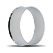 PLASTIC OPEN-END CAP  FOR CB130.18mm  FRONT CHROME/POLISH