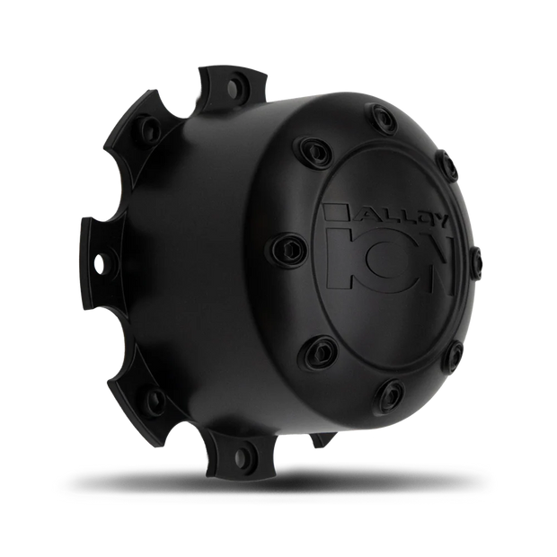 Plastic Matte Black Cap For 17" Ion Style 167 8x200/8x210 (Rear)  - C1016702MB-R