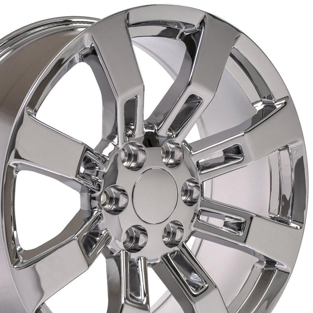 OE Wheels 20" Replica CA82 fits Cadillac Escalade 20x8.5 Chrome - CA82-20085-6550-31C