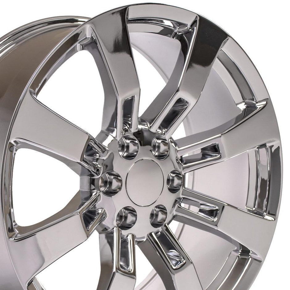OE Wheels 22" Replica CA82 fits Cadillac Escalade 22x9 Chrome - CA82-22090-6550-31C
